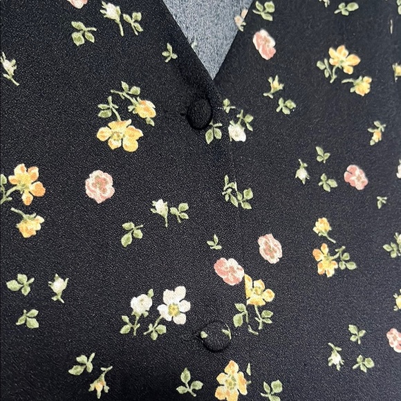 Reformation Black Floral Midi Dress - Picture 2 of 4